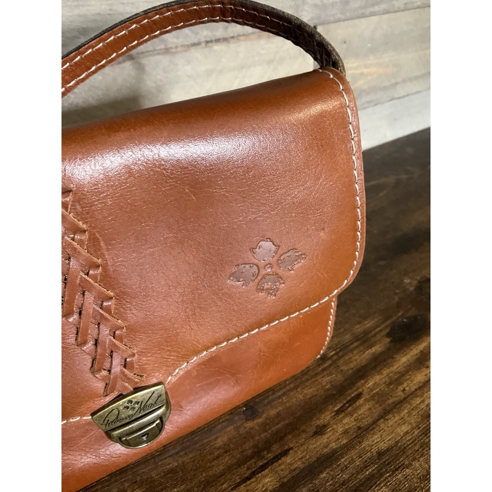 PATRICIA NASH Bianco Brown Leather Suede Crossbody Wristlet Wallet Bag Purse - Picture 3 of 10